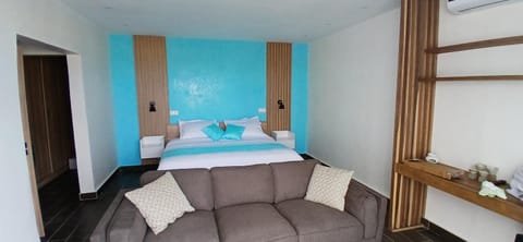 Bed, Seating area, Bedroom, Sea view, air conditioner