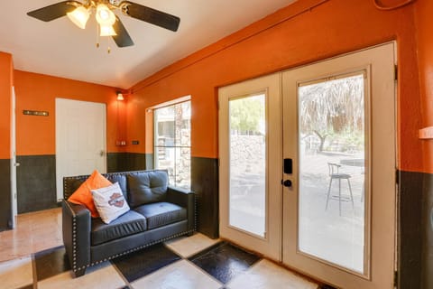 Patio with Desert Views Apache Junction Abode House in Gila County