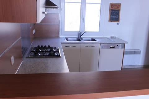 Kitchen or kitchenette, dishwasher, minibar, stove