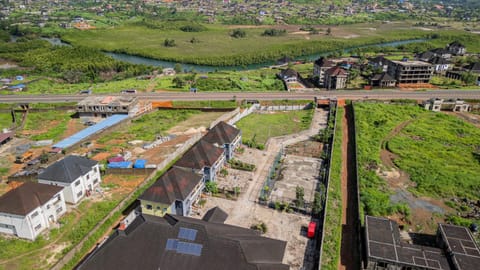 Property building, Day, Neighbourhood, Natural landscape, Bird's eye view, Street view