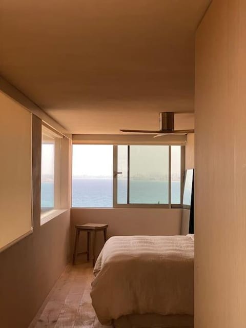 Bed, Bedroom, Sea view