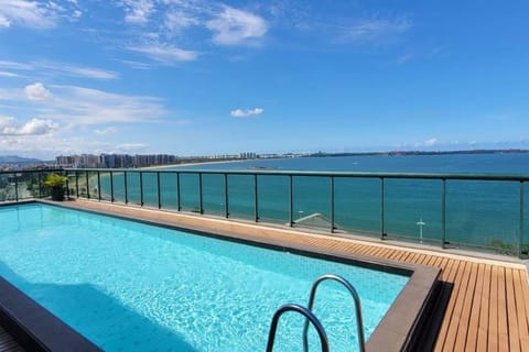 Day, Natural landscape, Balcony/Terrace, Pool view, Sea view, Swimming pool