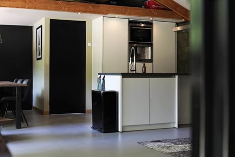 Kitchen or kitchenette, oven