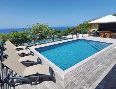 Patio, Day, Pool view, Sea view, Swimming pool, Swimming pool, sunbed