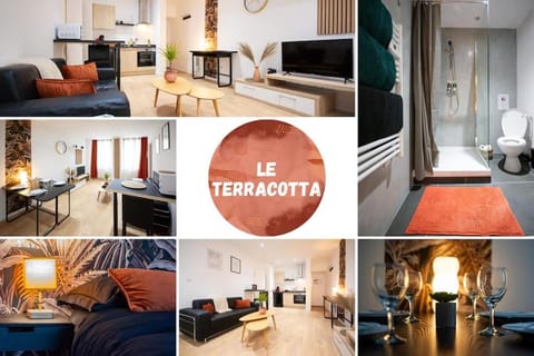 Le Terracotta, plein centre, garage, WIFI-Netflix Apartment in Montbéliard