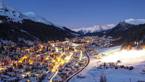 Natural landscape, Bird's eye view, Winter, Mountain view