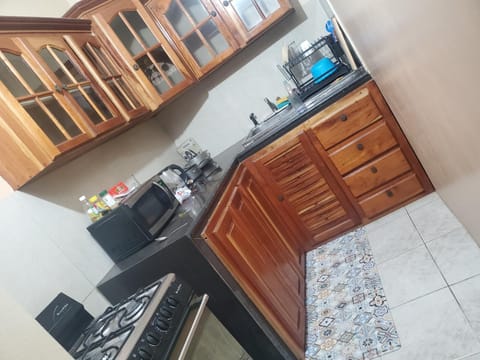 Kitchen or kitchenette, dishwasher, oven, stove