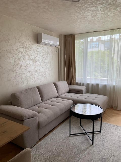 Living room, Seating area, air conditioner