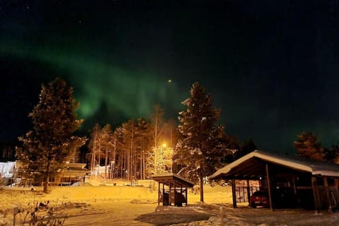 Night, Natural landscape, Winter