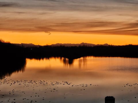 Lake view, Sunset