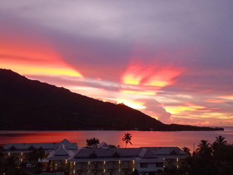 Mountain view, Sea view, Sunset