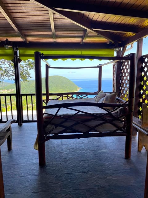 Bed, Natural landscape, View (from property/room), Balcony/Terrace