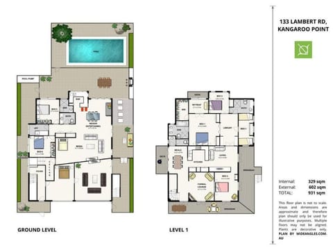 Lambert House - Upper level House in Kangaroo Point