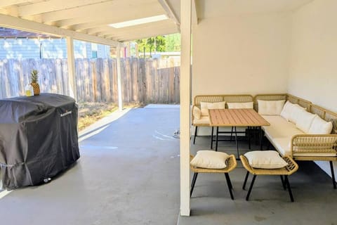 Patio, Seating area, Dining area