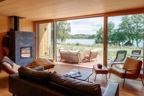 Living room, Seating area, Garden view