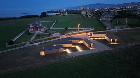 Night, Neighbourhood, Natural landscape, Bird's eye view, Landmark view