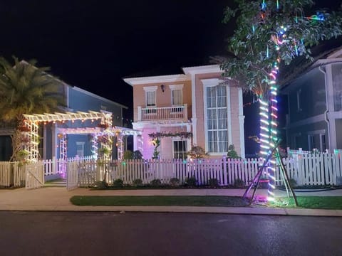 Property building, Night, Garden view