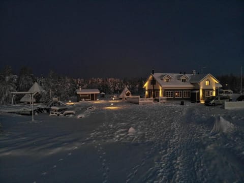 Property building, Night, Natural landscape, Winter