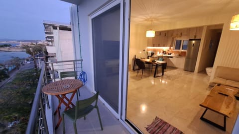 Sea View Modern 2BR Top Floor on Nea Chora Beach Apartment in Chania