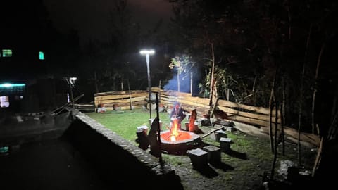 Night, BBQ facilities, Garden view