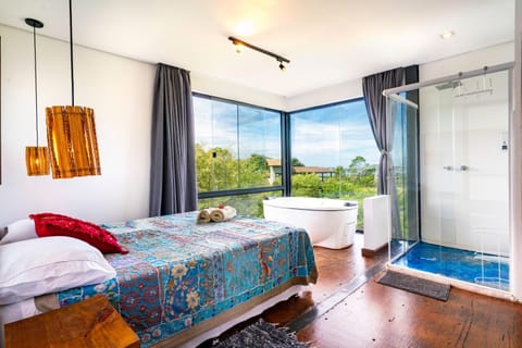 Bathroom, Bedroom, Pool view