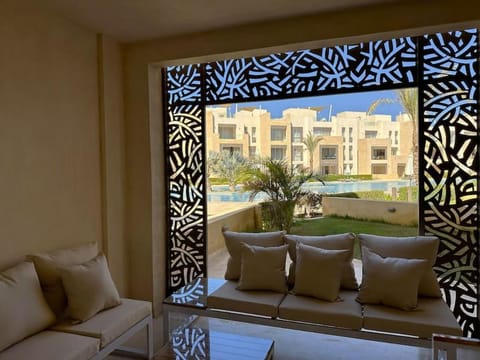 Chic 3BR Ground Free Beach & Pool access at Mangroovy Appartamento in Hurghada