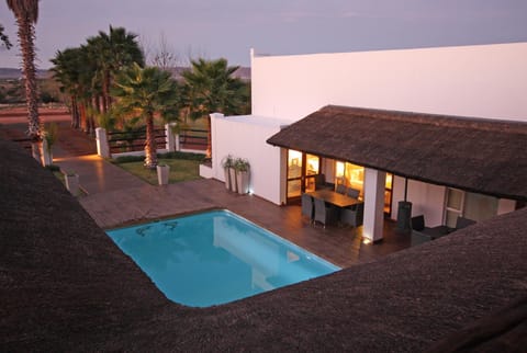 Pool view, Sunset