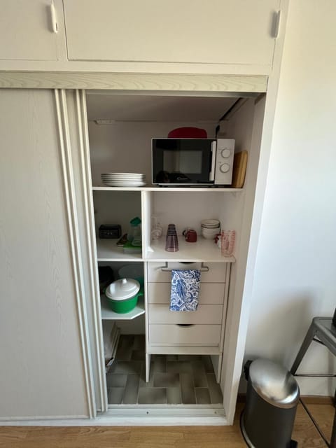 Kitchen or kitchenette, wardrobe