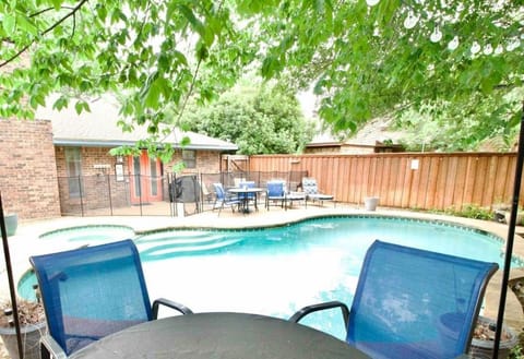 Modern Highland Village Retreat with Heated Pool, Hot Tub & Theater Room House in Lewisville