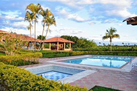 Day, Natural landscape, Garden, Garden view, Mountain view, Pool view, Swimming pool, sunbed