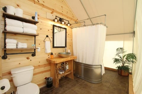 Glamping Tent #3 with Heat AC and Private Bath Luxury tent in Orderville