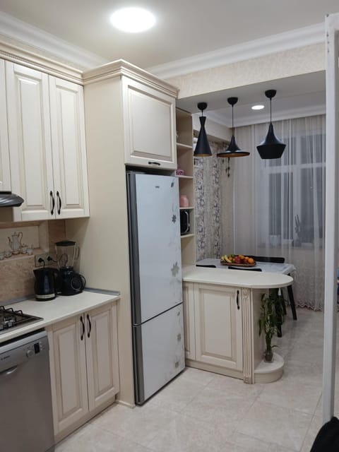 Kitchen or kitchenette, dishwasher, minibar, oven, stove