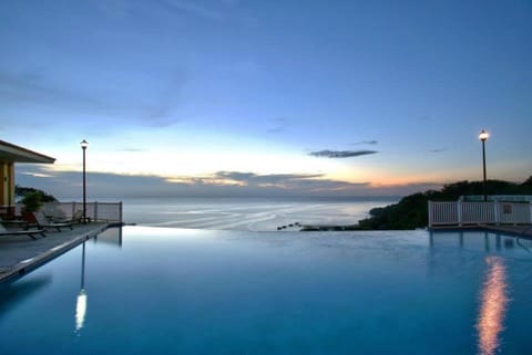 Pool view, Sea view, Swimming pool, Sunrise