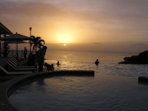 Beach, Sea view, Sunset