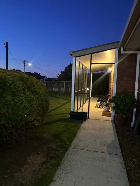 Property building, Night, Garden