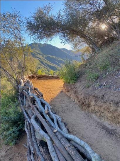 Japanese Tea House with Private Mountain Trails and Creek House in Topanga