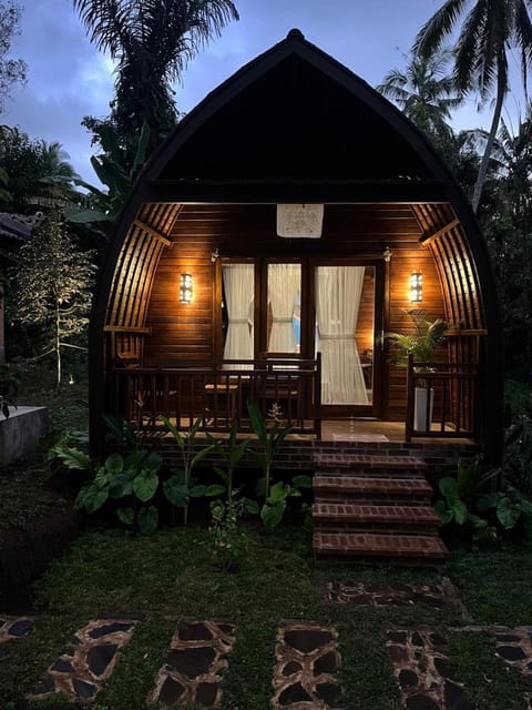 Property building, Night, Garden, Garden view