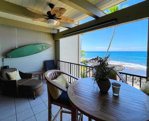 Patio, Beach, Sea view