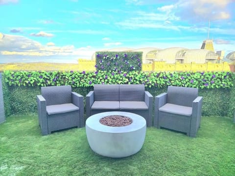 Patio, Garden, Seating area, Garden view