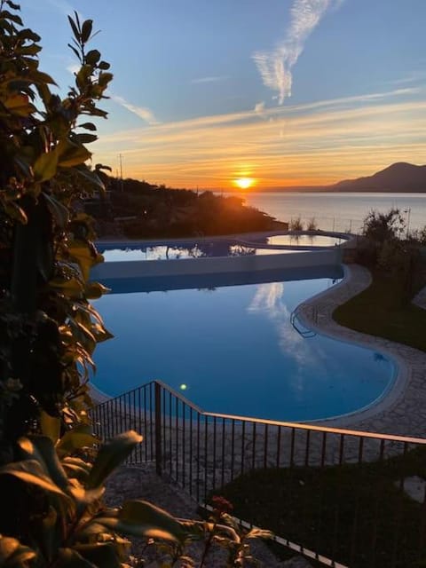 Lake view, Pool view, Swimming pool, Sunset