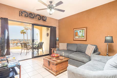 Living room, Seating area, Sea view