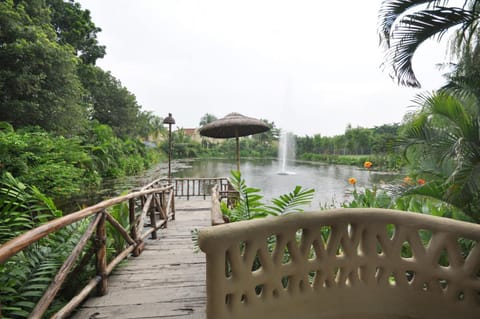 Patio, Day, Lake view