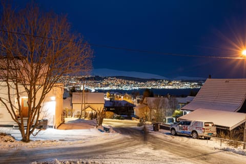 Winter, City view, Street view