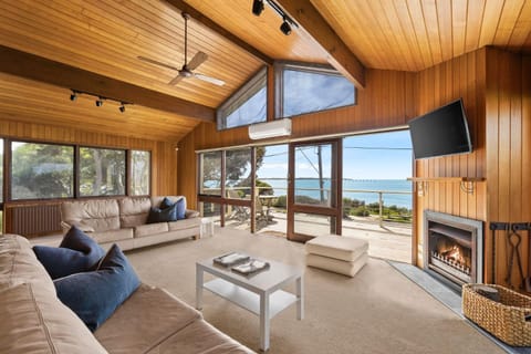 Living room, Seating area, Sea view