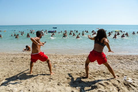 Beach, children