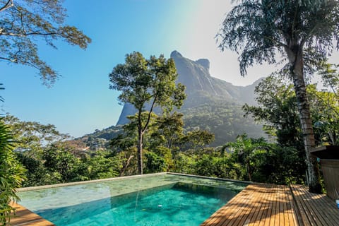 Natural landscape, Mountain view, Pool view, Swimming pool