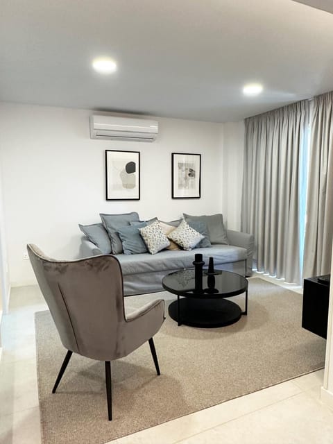 Living room, Seating area, air conditioner