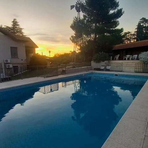 Swimming pool, Sunset