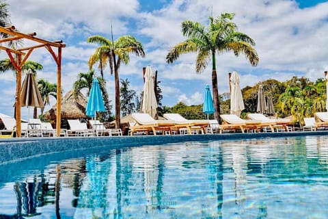 Pool view, sunbed