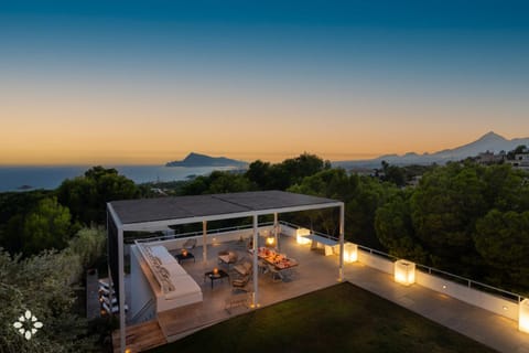 Natural landscape, View (from property/room), Balcony/Terrace, Sea view, Sunset